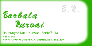 borbala murvai business card